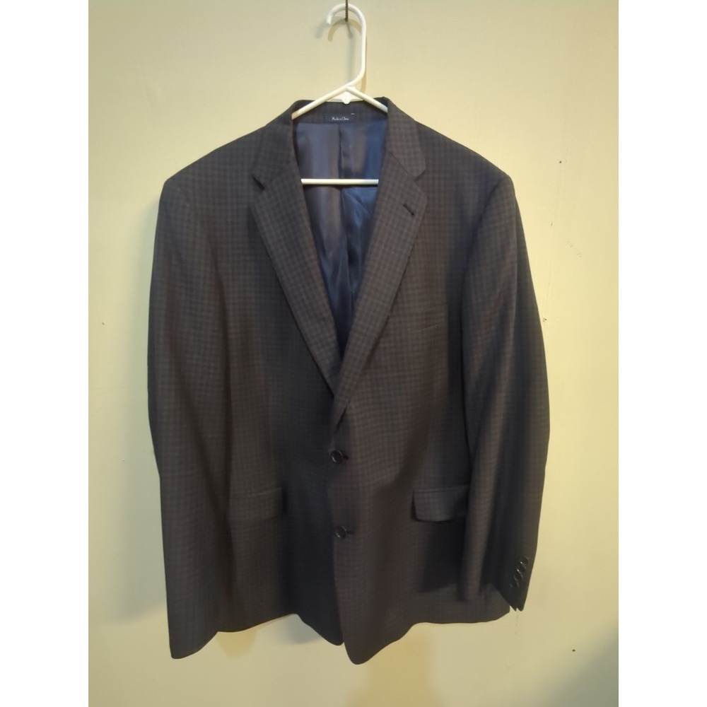 Turnbury Blazer Sport Coat Mens Blue/Black Check Size 50L